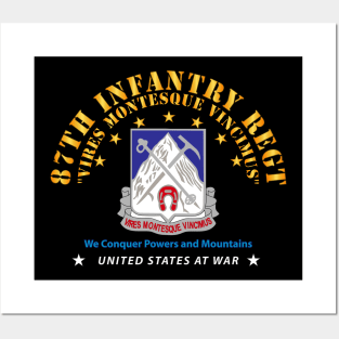 87th Infantry Regt - We Conquer wo DS Posters and Art